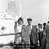 Photo of Beatles 1967 John Lennon films Magical Mystery Tour at Newquay