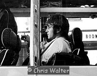 Photo of Beatles 1967 John Lennon on the Magical Mystery Tour bus