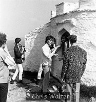Photo of Beatles 1967 John Lennon films Magical Mystery Tour at Newquay 