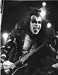 Photo of Kiss 1976 Gene Simmons  <br>© Chris Walter<br>