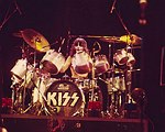 Photo of Kiss 1976 Peter Criss<br>© Chris Walter<br>