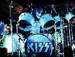 Photo of Kiss 1976 Peter Criss in London